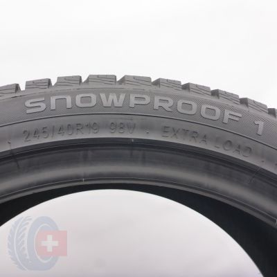 5. Opona 245/40 R19 1x NOKIAN  98V XL Snowproof 1 Zimowa 2023 8mm 