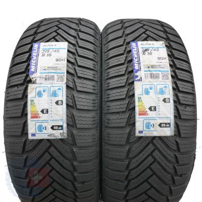 4. 4 x MICHELIN 215/45 R16 90H XL Alpin 6 Zima 2019 