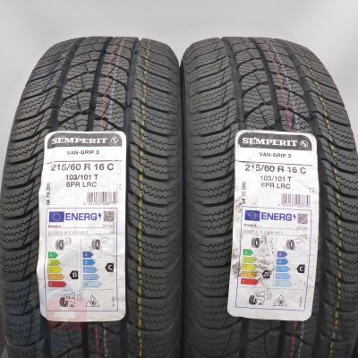 6. Opony 215/60 R16C 4x SEMPERIT 103/101T Van-Grip3 Zimowe 2023 Nieużywane