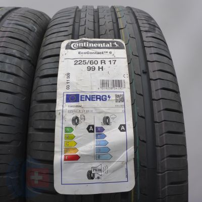 3. Opony 225/60 R17 2x CONTINENTAL 99H EcoContact 6 Letnie 2021 