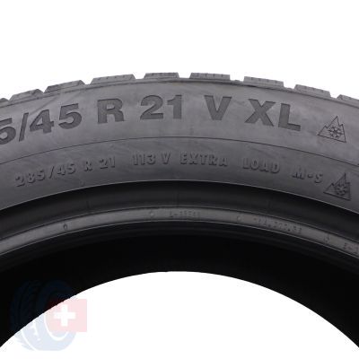 5. 2 x CONTINENTAL 285/45 R21 113V XL WinterContact TS850P AO SUV Zima 6-6,8mm 2018