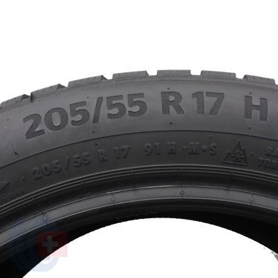 4. 2 x CONTINENTAL 205/55 R17 91H WinterContact TS870P Zima 2022 6,8mm