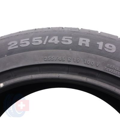 5. Opony 255/45 R19 2x CONTINENTAL 100V ContiSportContact 5 letnie 2019 Jak Nowe