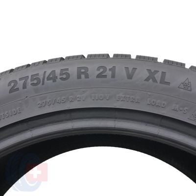 3. 1 x CONTINENTAL 275/45 R21 110V XL WinterContact TS850P SUV Zima 2022 7mm Jak Nowa