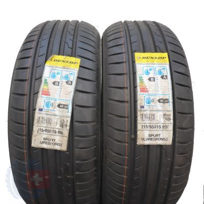 2 x DUNLOP 215/65 R15 96H Sport BluResponse Lato 2016 Nieużywane 