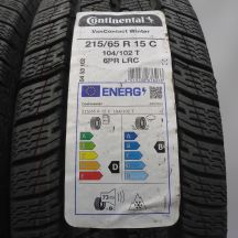4. Opony 215/65 R15C 4x CONTINENTAL 104/102T VanContact Winter Zimowe 2022 Nieużywane 4. Opony 215/65 R15C 4x CONTINENTAL 104/102T VanContact Winter Zimowe 2022 Nieużywane