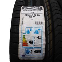 2. 2 x CONTINENTAL 225/45 R18 91Y ContiSportContact 5 RSC BMW Lato 2020 Jak Nowe