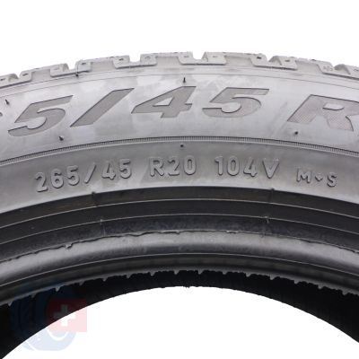 5. Opony 265/45 R20 2x PIRELLI 104V Scorpion Winter MGT Zimowe 2024 6,8-7mm