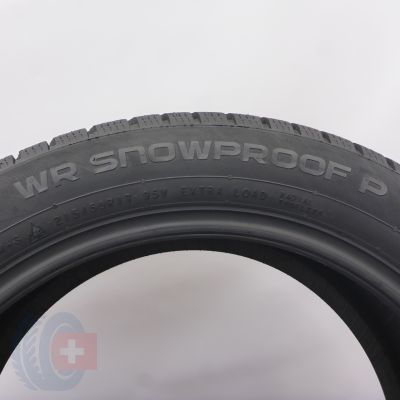 3. Opona 215/50 R17 1x NOKIAN 95V WR Snowproof P Zimowa 2021 Jak Nowa
