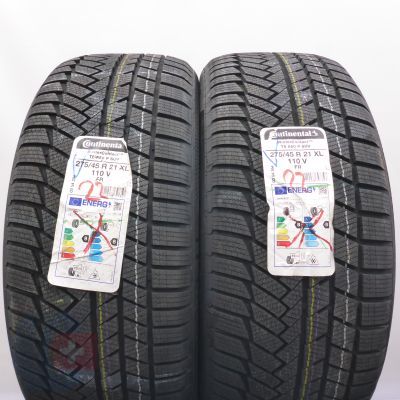 3. Opony 275/45 R21 4x CONTINENTAL 110V XL WinterContact TS 850 P SUV Zimowe 2022 NIeużywane 