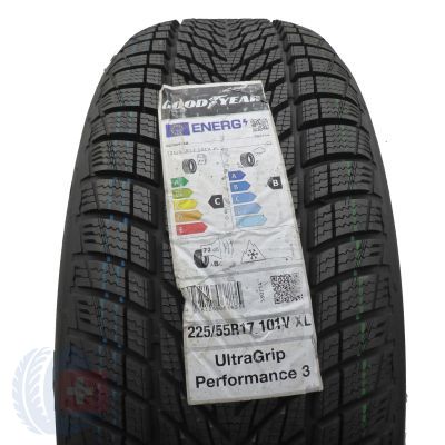 Opona 225/55 R17 1x GOODYEAR 101V XL UltraGrip Performance 3 Zimowa 2022 Jak Nowa Nieużywana 