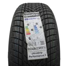 Opona 225/55 R17 1x GOODYEAR 101V XL UltraGrip Performance 3 Zimowa 2022 Jak Nowa Nieużywana 