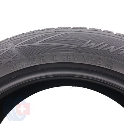 6. 4 x VREDESTEIN 215/55 R18 99V XL Wintrac PRO Zima 2021, 2022 7,2-7,5mm