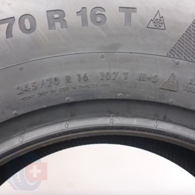 8. Opony 245/70 R16 4x CONTINENTAL 107T WinterContact TS 850 P Zimowe 2021 Nieużywane 