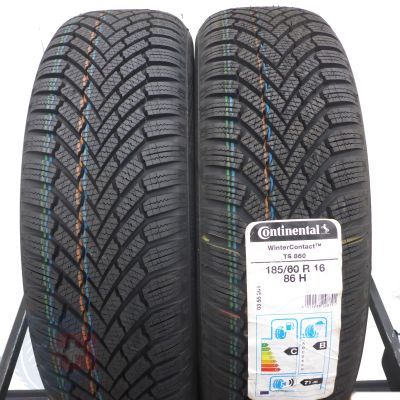 4. 4 x CONTINENTAL 185/60 R16 86H WinterContact TS860 Zima 2019, 2020 Jak Nowe NIEUŻYWANE