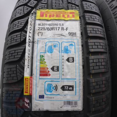 2. Opony 225/60 R17 4x PIRELLI 99H Sottozero Winter 210 serieII RFT BMW Zimowe 2016 