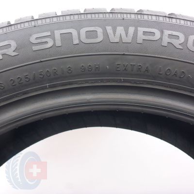 6. Opony 225/50 R18 4x NOKIAN 99H XL WR Snowproof Zimowe 2022 7,8-8,2mm
