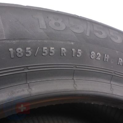 4. 2 x CONTINENTAL 185/55 R15 82H ContiEcoContact 5 Lato 2020 Jak Nowe 7,5mm