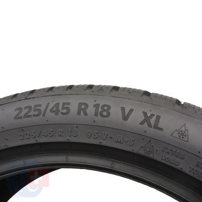 6. 4 x CONTINENTAL 225/45 R18 95V XL WinterContact TS870P Zima 2021/22 8-8,2mm Jak Nowe