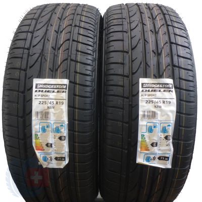 4. 4 x BRIDGESTONE 225/45 R19 92W Dueler H/P Sport Lato 2019 Jak Nowe