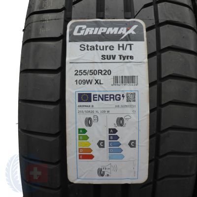 2. Opony 255/50 R20 4x GRIPMAX 109W XL Stature H/P SUV Letnie 2021 Jak Nowe