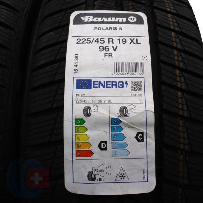 3. 4 x BARUM 225/45 R19 96V XL Polaris 5 Zima 2021 Jak Nowe