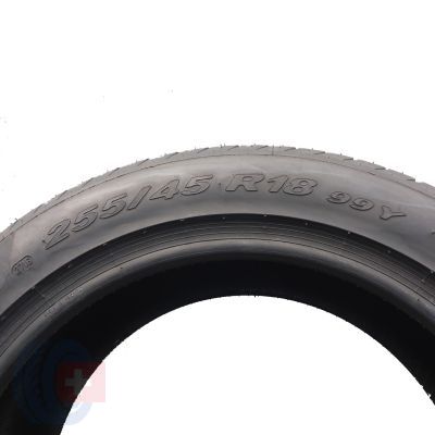 6. Opony 255/45 R18 2x PIRELLI 99Y P Zero A0 Letnie 2016 Nieużywane 