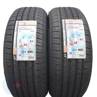 Opony 205/55 R16 2x PIRELLI 91W Cinturato P7 RFT BMW Letnie 2018 Nieużywane