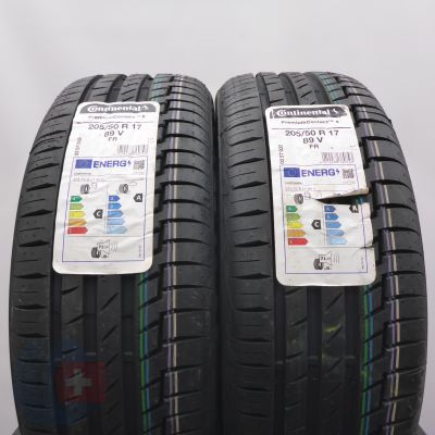 Opony 205/50 R17 2x CONTINENTAL 89V PremiumContact6 Letnie 2022 Nieużywane