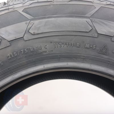 8. Opony 215/75 R16C 4x CONTINENTAL 113/111R VanContact Winter Zimowe 2020, 2021 Nieużywane
