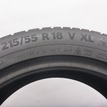 6. Opony 215/55 R18 4x CONTINENTAL 99V XL WinterContact TS870P Zimowe 2023 Jak Nowe 7-7,2mm