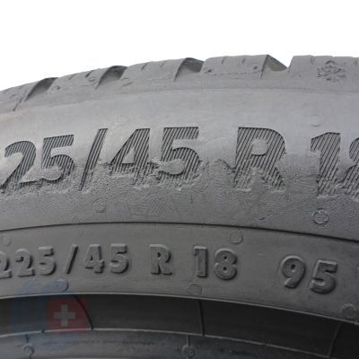 8. 4 x CONTINENTAL 225/45 R18 95V XL WinterContact TS870P Zima 2021/22 6,5-7mm