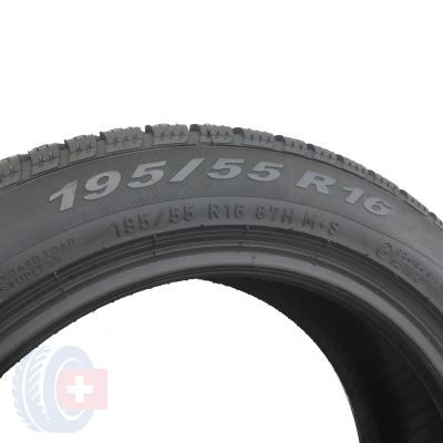 5. 4 x PIRELLI 195/55 R16 87H RUNFLAT SnowControl Serie 3 Winter 210 Zima 2014 5,5-7mm