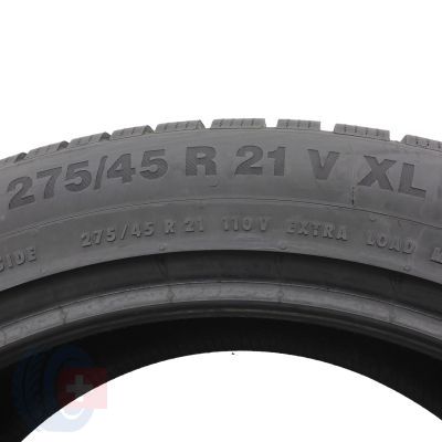 7. 2 x CONTINENTAL 275/45 R21 110V XL WinterContact TS850P SUV Zima 2022 7mm