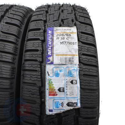 2. Opony 205/65 R16C 2x MICHELIN 107/105T Agilis Alpin Zimowe 2020 Jak Nowe Nieużywane