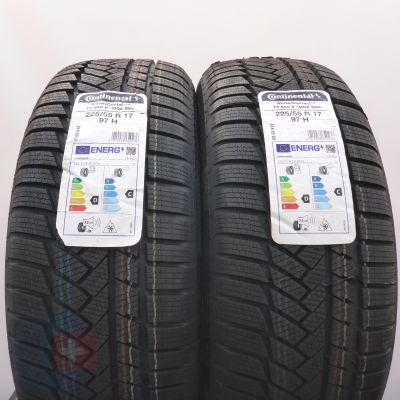 5. Opony 225/55 R17 4x CONTINENTAL 97H RunFlat BMW MOE WinterContact TS850P Zimowe 2022 Jak Nowe Nieużywane