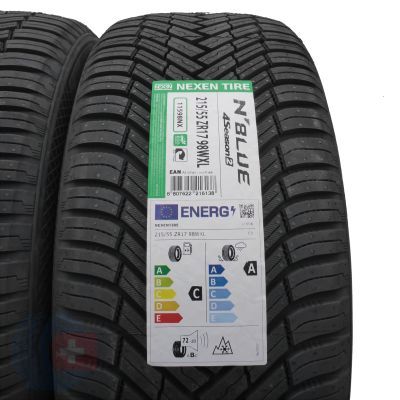 4. Opony 215/55 ZR17 2x NEXEN 98W XL N blue 4Season 2 WA2 Wielosezonowe 2025 Jak Nowe