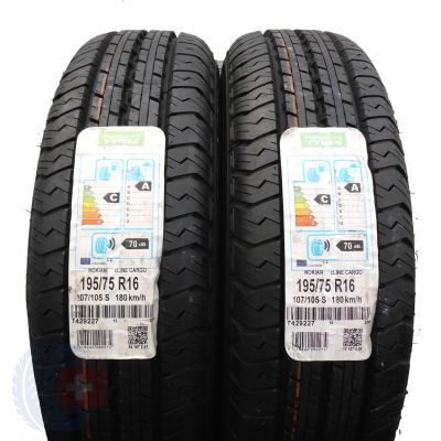 Opony 195/75 R16C 2x NOKIAN 107/105S cLine Cargo Letnie 2017 Jak Nowe Nieużywane 