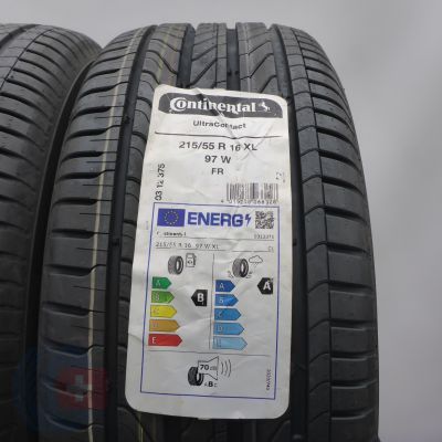 3. Opony 215/55 R16 2x CONTINENTAL 97W XL UltraContact Letnie 2024