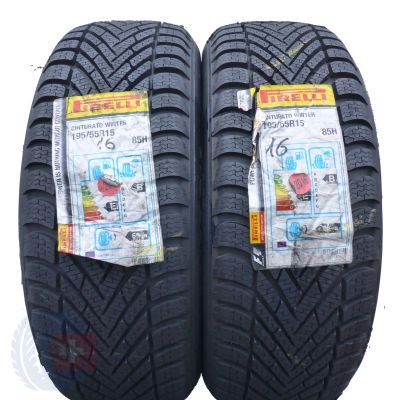 Opony 195/55 R15 2x PIRELLI 85H Cinturato Winter Zimowe 2016 Nieużywane 