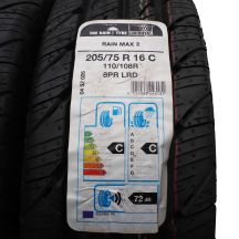 3. 4 x UNIROYAL 205/75 R16C 110/108R Rain Max 2 Lato 2016 Nieużywane