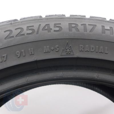 5. Opony 225/45 R17 2x BARUM 91H Polaris 5 Zimowe 2022 8,5mm Jak Nowe