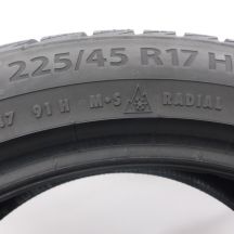5. Opony 225/45 R17 2x BARUM 91H Polaris 5 Zimowe 2022 8,5mm Jak Nowe
