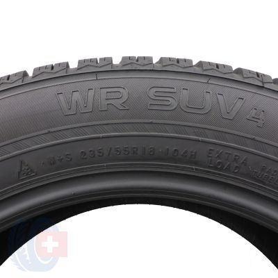 6. 4 x NOKIAN 235/55 R18 104H XL WR SUV 4 Zima 2021 6,2-8mm