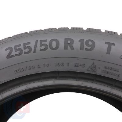 4. 1 x CONTINENTAL 255/50 R19 103T WinterContact TS870P Seal Zima 2023 8mm Jak Nowa