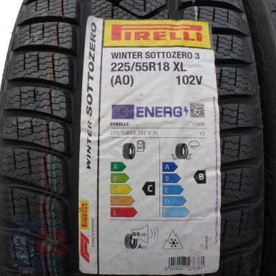 2. 4 x PIRELLI 225/55 R18 102V XL Winter Sottozero 3 A0 Zima 2022 NIEUŻYWANE 