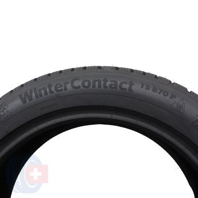 6. Opony 215/55 R18 2x CONTINENTAL 99V XL WinterContact TS 870 P Zimowe 2023 9 i 8,8mm Jak Nowe
