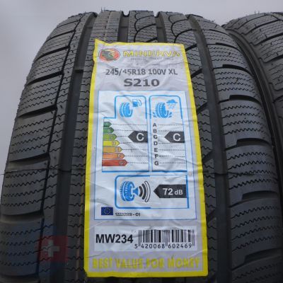 2. Opony 245/45 R18 4x MINERVA 100V XL Ice Plus S210 Zimowe 2019 Jak Nowe 