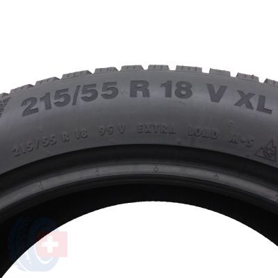 6. 4 x CONTINENTAL 215/55 R18 99V XL WinterContact TS850P Zima 8-8,3mm 2021