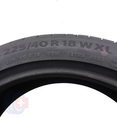 5. 4 x CONTINENTAL 225/40 R18 92W XL PremiumContact 6 Lato 2021 6,2-6,8mm